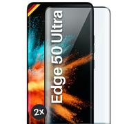 2x pellicola protettiva per Motorola Edge 50 ultra vero vetro full screen cov...