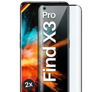 2x Pellicola Protettiva per Oppo Find X3 Pro Vetro Rigido Full Screen Cover...