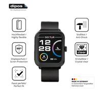 2x Pellicola protettiva per Sector Smartwatch S-08, rivestimento al 100%,