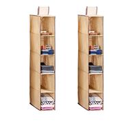 2x Pensile Armadio Vestiti 5 Ventaglio Organizer Portaoggetti da Appendere