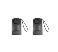 2X per Allarme Antifurto con Pomello Touch per Porta, 120 DB (Senza Batteria da 9 V)
