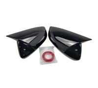 2X Per Audi A3 8Y 2021-2025 Adesivo Calotta Specchio Retrovisore Nero lucido