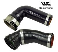 2X Per BMW Serie 5 E60 E61 535D Tubo Turbo Silikon Rinforzato 11617799401 / 402