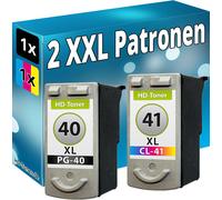 2x per Canon Stampante Cartuccia PG40+CL41 Pixma MP170 MP180 MP190 MP210 MP220