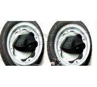 2X Per Lambretta Ruota Cerchio Con Continental Pneumatico & Interno Tubo