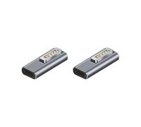 2X per Notebook Type-C Adattatore per Laptop da Femmina un Maschio Magnetico con Indicatore Pd Trick Adapter per Magsafe2