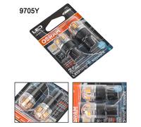2x Per OSRAM 9705Y Car Auxiliary Bulbs LED WY21W 12V2.5W WX3x16d T9