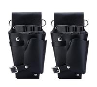 2X per Parrucchiere Nel Pelle Strumenti Borsa Un Forbice 1171