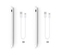 2X per Pencil 2 Contact Pen Stylus per Pro 11 12.9 9.7 Air 3 5 Active Pencil No Delay Drawing Pen (Bianca)