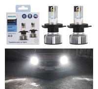 2X Per Philips H4 Lampadine Fari Bianchi Per Auto Ultinon Essential 6500K 21W