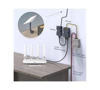 2X per Starlink PoE Injector 150W Cavo Adattatore Piatto A RJ45 Convertitore Step- per Auto da 12 V A 48 V per Starlink V2 Outdoor