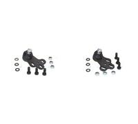 2x Perno braccio oscillante KAMOKA Davanti S+D per AUDI 90 B3, COUPE B2, 80 B4,