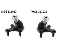 2x Perno braccio oscillante SKF Davanti S+D per AUDI, SEAT, SKODA, VW A1, A1