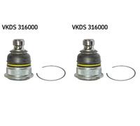 2x Perno braccio oscillante SKF Davanti S+D per DACIA, RENAULT CAPTUR I, CLIO