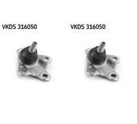 2x Perno braccio oscillante SKF Davanti S+D per DACIA, RENAULT DUSTER, DUSTER