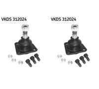 2x Perno braccio oscillante SKF Davanti S+D per FIAT 124, 125, 132, ARGENTA