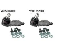 2x Perno braccio oscillante SKF Davanti S+D per FIAT, JEEP 500X, RENEGADE