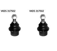2x Perno braccio oscillante SKF Davanti S+D per LAND ROVER DISCOVERY II, RANGE
