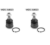2x Perno braccio oscillante SKF Davanti S+D per MITSUBISHI, GrassoT COLT VI, I