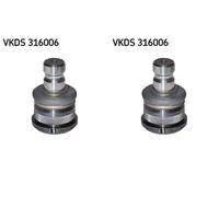 2x Perno braccio oscillante SKF Davanti S+D per NISSAN, OPEL, RENAULT INTERSTAR