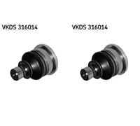 2x Perno braccio oscillante SKF Davanti S+D per RENAULT MEGANE 2, MEGANE II