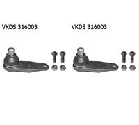2x Perno braccio oscillante SKF Davanti S+D per RENAULT TWINGO II