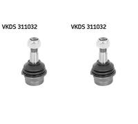 2x Perno braccio oscillante SKF Davanti S+D per VW TRANSPORTER T2 Autobus (22,