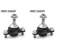 2x Perno braccio oscillante SKF S+D per VOLVO V70 II, S60 I, S80 I