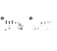 2x Perno braccio oscillante TOPRAN Davanti S+D per SEAT, VW AROSA, LUPO I, POLO