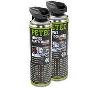 2x PETEC 500ml Servizio Haftschmier- Spray Trasparente Langzeitschmierung Grease