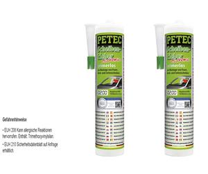 2X Petec Colla Per Dischi Economica 290 Ml Cartuccia Inclusa Düse