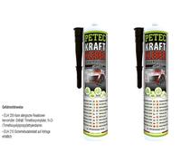 Petec 290ml Colla Forte Universale Nero Polimero Plastica Metallo Caravan Pkw