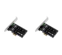 2X PH58 2 x M2 A PCIE Scheda Adattatore Doppio Disco Scheda Display Splitter Scheda di Espansione PCIe X1 A NGFF M2 SSD