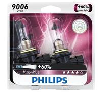 2x Philips 9006 HB4 Upgrade Visione Forti di Più Luminoso Alogena Luce Bulb Beam