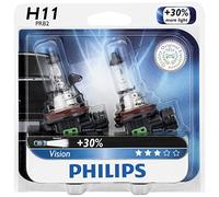 Philips Vision 30% H11 55W Due Lampadine Testa Luce Basso Beam Ricambio Upgrade