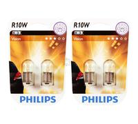 2X Philips Vision 2Pz. R10W 12V 10W BA15s Blister Lampadina