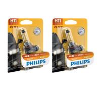 2X Philips Vision H11 Alogena Fino Al 30% In Più Di Luce 55W 12V Lampadine Auto
