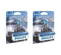 2X Philips WhiteVision Ultra H3 Halogena 55W 12V Lampadine Auto