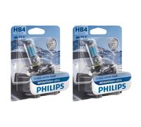 2X Philips WhiteVision Ultra HB4 Alogeni 51W 12V Lampadine Auto