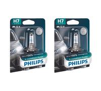 2X Philips X-TremeVision Pro150 H7 Alogena Fino Al 150% Di Luce 55W 12V