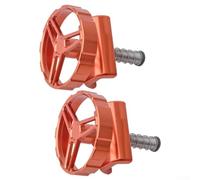 2x Piastra C Clamp per Brompton Lega 7075 CNC | Lega 7075 CNC, viti in per titanio, nero verde arancio, per brompton per 3sixty PIKES(2PCS orange)