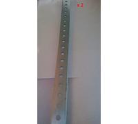 2x Piastra forata di Giunzione per Fissaggio e montaggio Amplificatori Auto Staffa Zincata di supporto riparazione 60cm