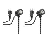 2x piccolo faretto da giardino a LED con picchetto di terra TARL per esterni [EEK: F]