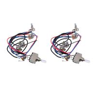 2X Pickup per Chitarra Elettrica Lp Kit di Cavi Elettrici 2T2V 500K Pentole8937