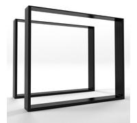 2x Piedi tavolo gambe a forma di U - metal table Steel legs - Pieds de table