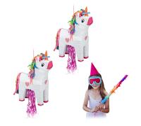 2x pignatte unicorno pentolacce da appendere a forma di animale per feste party