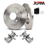 2x Pinza Freno 2x Dischi Posteriore Ø250mm per Mitsubishi COLT Smart Forfour