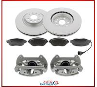 2x Pinza Freno per VW Golf 7 Gti Performance 340mm Dischi Carbonio Pastiglie