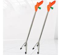 2x Pinza raccogli rifiuti in acciaio inox, pinza raccogli rifiuti, rifiuti per