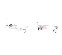 2x Pinze freno KAMOKA Retro S+D per FIAT, LANCIA MULTIPLA, DELTA III